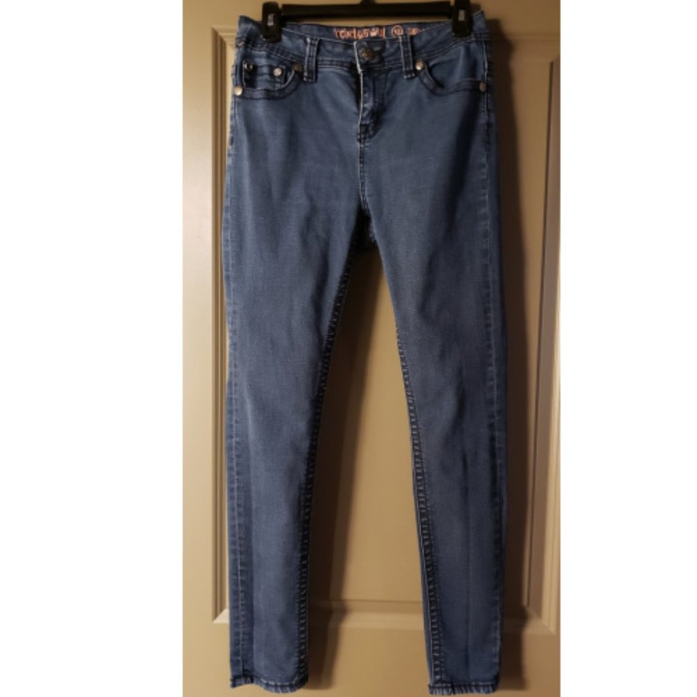 Rebel Soul Jeans Embellished Back Pockets sz10